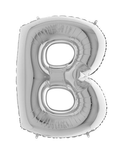 Lettre aluminium B 102 cm