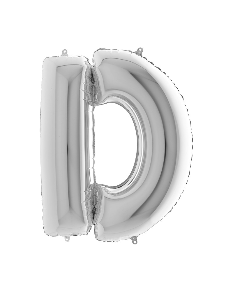 Lettre aluminium D 102 cm