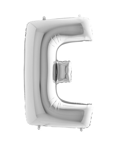 Lettre aluminium E 102 cm