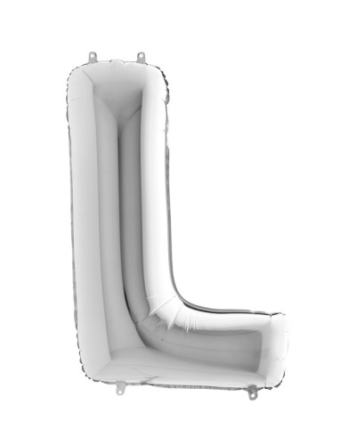 Lettre aluminium L 102 cm