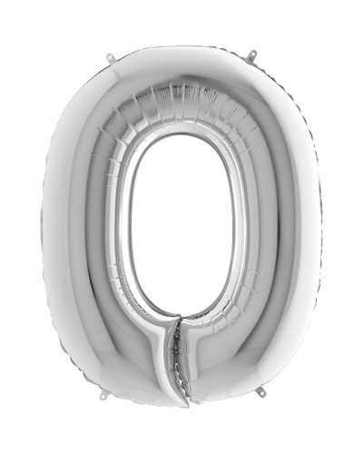 Lettre aluminium O 102 cm