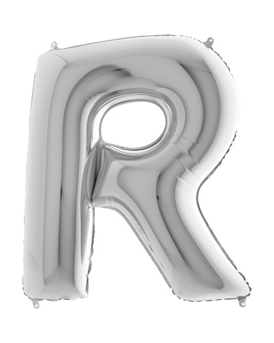 Lettre aluminium R 102 cm