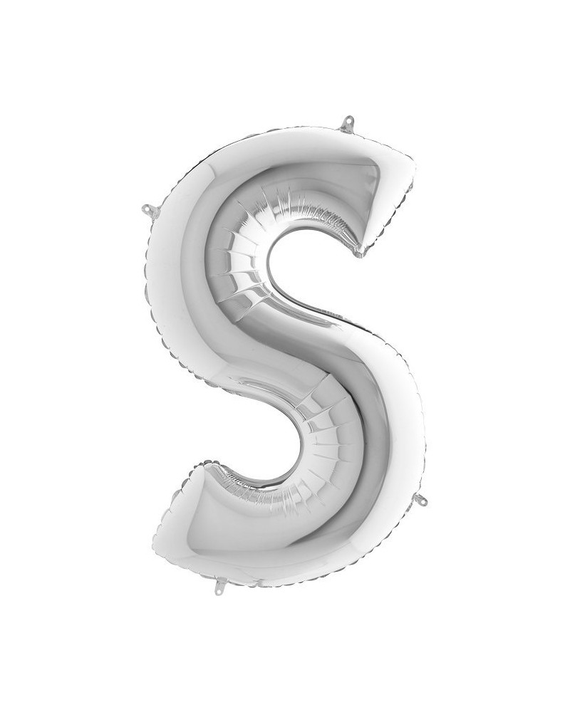 Lettre aluminium S 102 cm