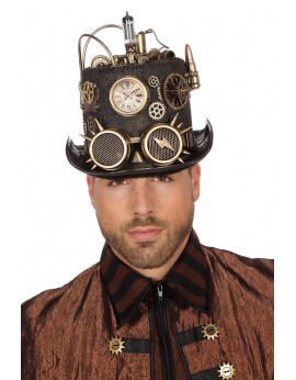 Chapeau steampunk avec lumières