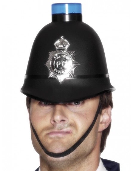 Casque police avec gyrophare