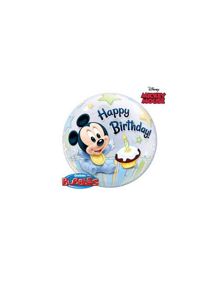 Bubble mickey 1 st birthday