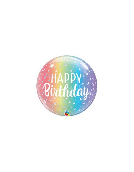Bubble happy Birthday dots