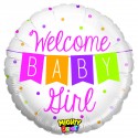 Ballon aluminium welcome baby girl