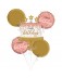 Bouquet de ballons confettis "Happy Birthday"