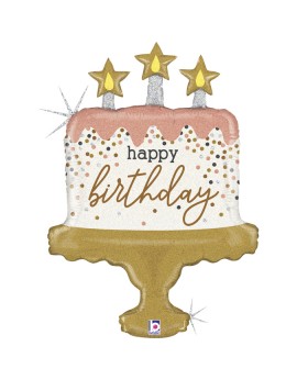 Ballon "Cake" Happy Birthday