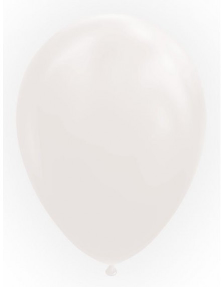 Ballon latex 12'' blanc globo