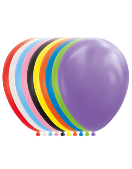 Ballon latex 12'' par 25 multi