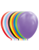 Ballon latex 12'' multi couleur globo