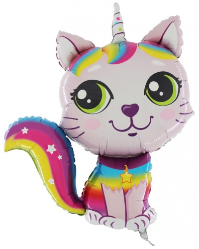 Ballon Chat Licorne Rose 