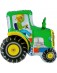 Ballon aluminium  tracteur vert 