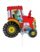 Ballon aluminium  tracteur rouge