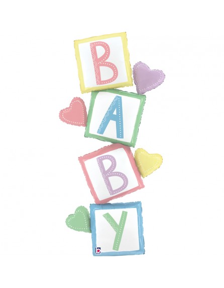 ballon cigogne it's girl