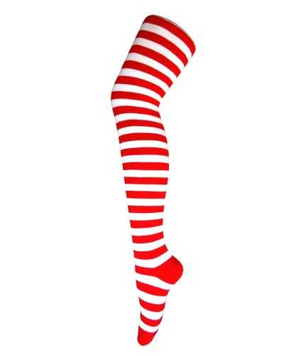 Hautes chaussettes rayées